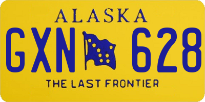 AK license plate GXN628