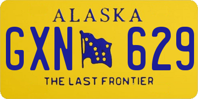 AK license plate GXN629