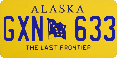 AK license plate GXN633