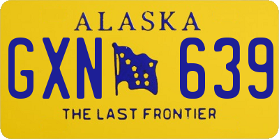AK license plate GXN639