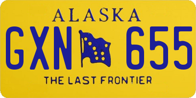 AK license plate GXN655