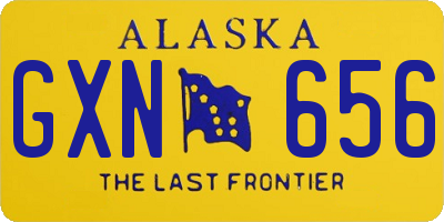 AK license plate GXN656