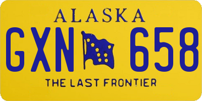 AK license plate GXN658
