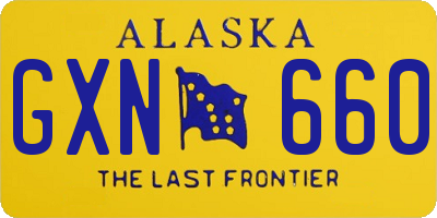 AK license plate GXN660