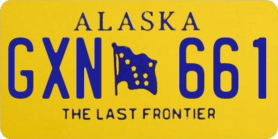 AK license plate GXN661