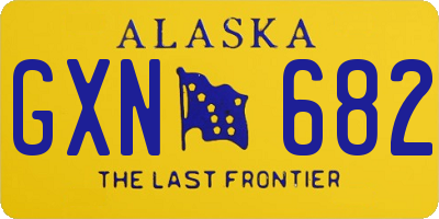 AK license plate GXN682