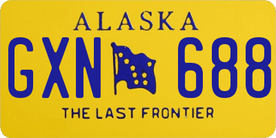 AK license plate GXN688