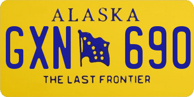 AK license plate GXN690