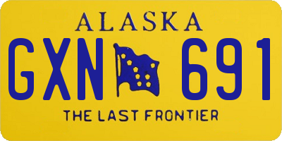 AK license plate GXN691
