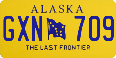 AK license plate GXN709