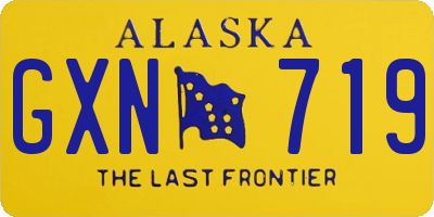 AK license plate GXN719