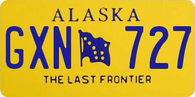 AK license plate GXN727