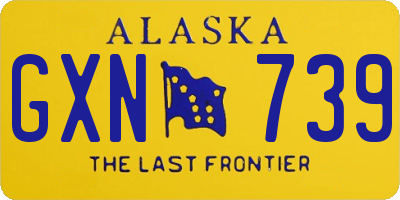 AK license plate GXN739