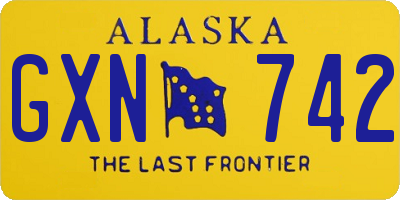 AK license plate GXN742