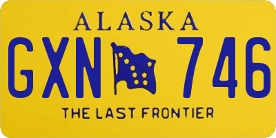 AK license plate GXN746