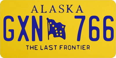 AK license plate GXN766