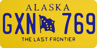 AK license plate GXN769