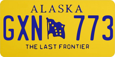 AK license plate GXN773