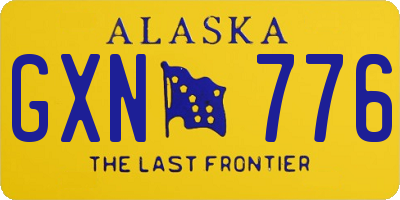 AK license plate GXN776