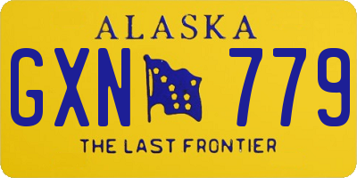 AK license plate GXN779