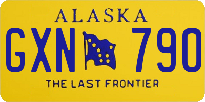 AK license plate GXN790