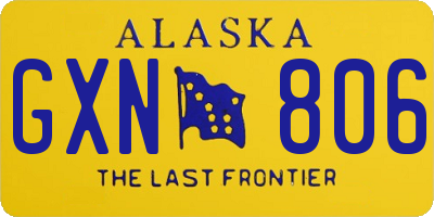 AK license plate GXN806