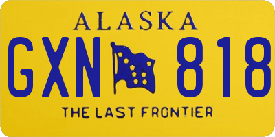 AK license plate GXN818