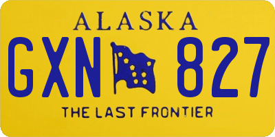 AK license plate GXN827