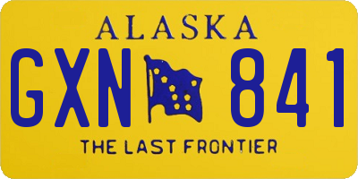 AK license plate GXN841