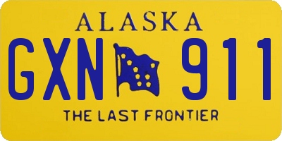 AK license plate GXN911