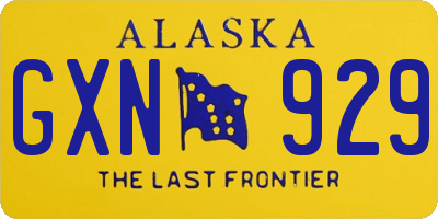 AK license plate GXN929