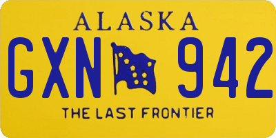 AK license plate GXN942