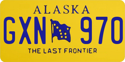 AK license plate GXN970