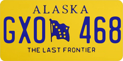 AK license plate GXO468
