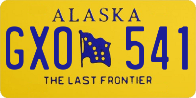 AK license plate GXO541