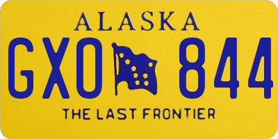 AK license plate GXO844