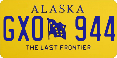 AK license plate GXO944