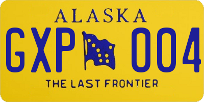 AK license plate GXP004