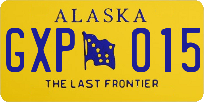 AK license plate GXP015