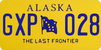 AK license plate GXP028