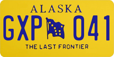 AK license plate GXP041