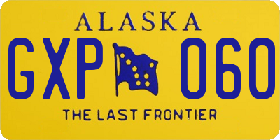 AK license plate GXP060