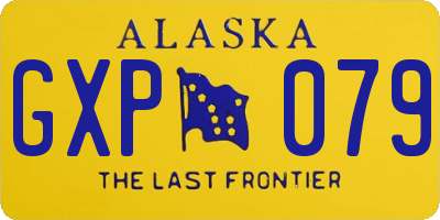 AK license plate GXP079