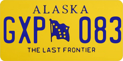 AK license plate GXP083