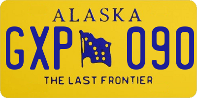 AK license plate GXP090
