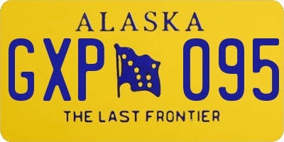 AK license plate GXP095