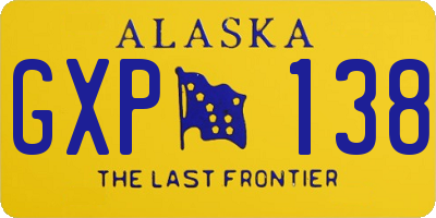 AK license plate GXP138