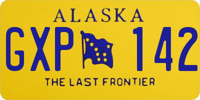 AK license plate GXP142