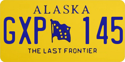 AK license plate GXP145