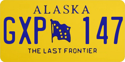 AK license plate GXP147